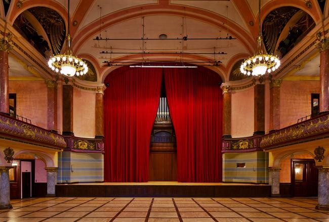 Historische Orgel im großen Saal der Stadthalle (Foto: Heidelberg Marketing/Lorenz)