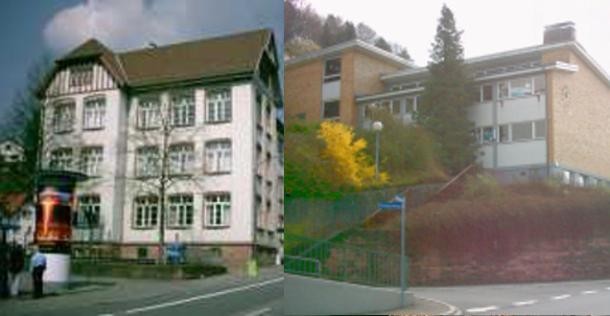 Beide Gebäude der Grundschulen Ziegelhausen