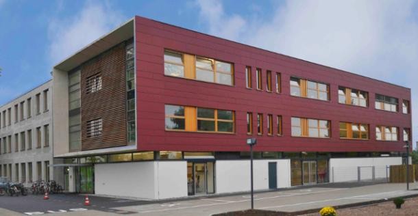 Das Schulgebäude der Heidelberg International School