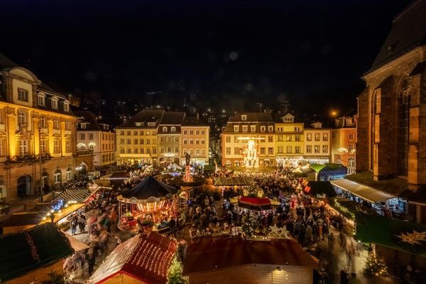 Der Heidelberger Weihnachtsmarkt. 