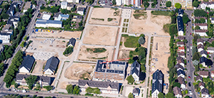 Luftbild der Konversionsfläche Hospital