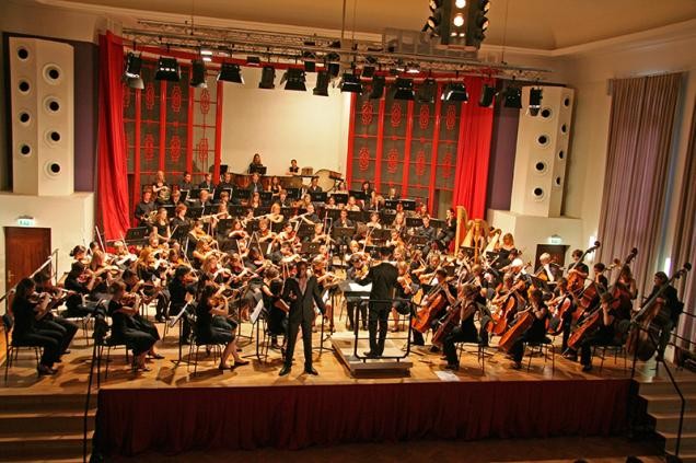 Concert on the occasion of the visit from Cambridge in 2009 (picture: Stadtjugendring)