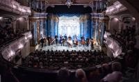 View of the stage at the Winter in Schwetzingen 