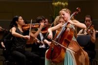 Cellist Sol Gabetta at the International Music Festival "Heidelberger Frühling". 