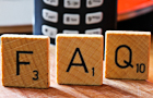 FAQ in scrabble tiles (Photo: Stein)