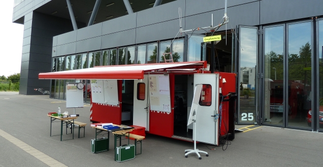 Abrollbehälter Einsatzleitung (Foto: Feuerwehr Heidelberg)