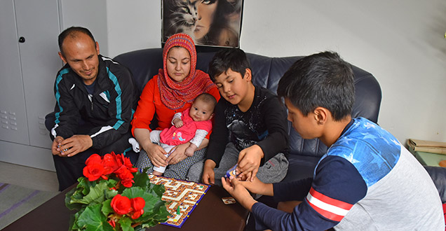 Refugees in Heidelberg. (Photo: Dorn)