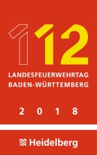 Logo des 12. Landesfeuerwehrtags 2018 in Heidelberg (Quelle: Landesfeuerwehrverband, Stadt Heidelberg)