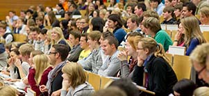 Lecture hall of the University of Heidelberg (Photo: Hoppe)