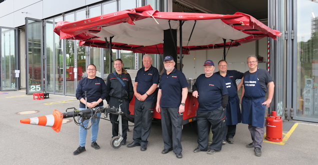 Die Verpflegungsgruppe der Feuerwehr Heidelberg (Foto: Feuerwehr Heidelberg)