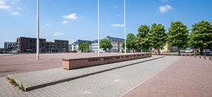 Öffentlicher Platz in den Campbell Barracks 