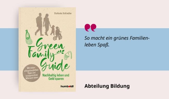 Medientipp und Buchcover Green Family Guide