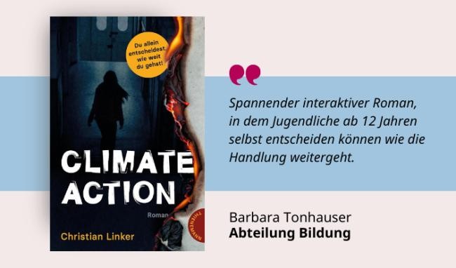 Medientipp und Buchcover Climate Action 