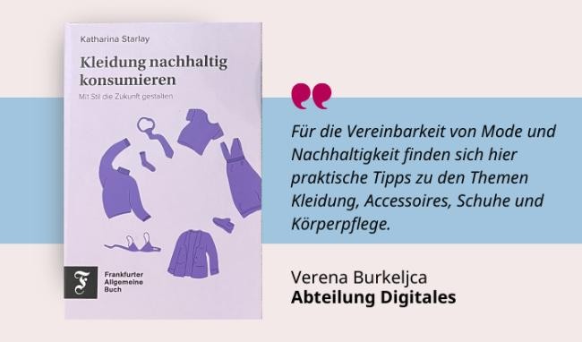 Medientipp und Buchcover Kleidung nachhaltig konsumieren