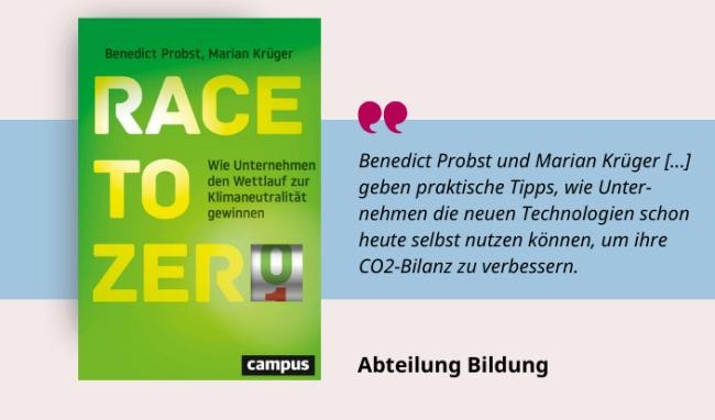 Medientipp und Buchcover Race to Zero