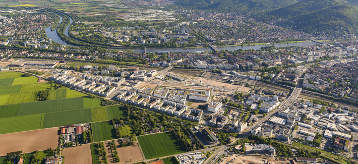 Blick auf die Bahnstadt im Mai 2019 (Foto: Venus)