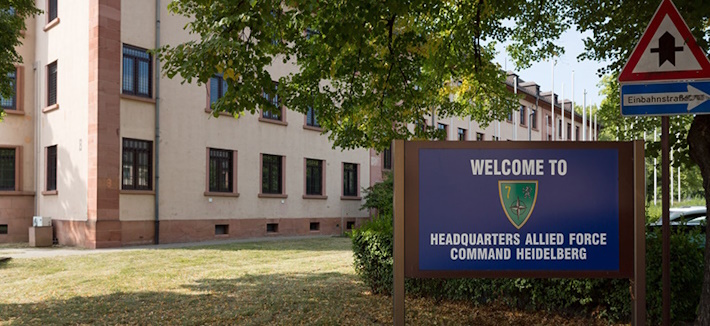 Begrüßungsschild in den Campbell Barracks (Foto: Steffen Diemer)