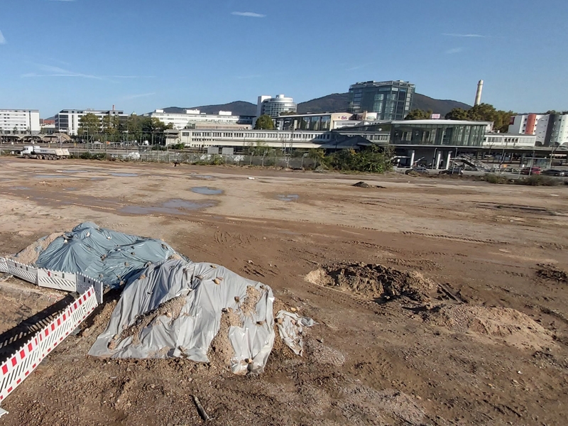 Die Bauarbeiten auf dem Europaplatz starten. (Foto: Stadt Heidelberg)