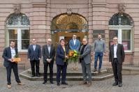 Amtseinführung von Slyvia Hafner vor dem Heidelberger Rathaus