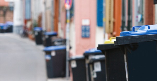 Waste bins in Heidelberg. 