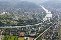 Blick auf das Wissenschaftsareal Neuenheimer Feld in Heidelberg. (Foto: Venus)