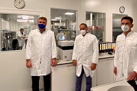 Oberbürgermeister Prof. Dr. Würzner besucht AGC Biologics GmbH. (Bild: Stadt Heidelberg)