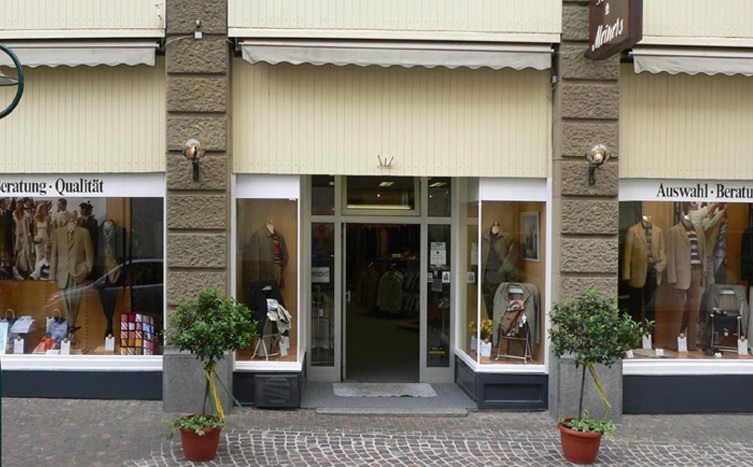 Das heutige Geschäft in der Karl-Ludwig-Straße 4 (Foto: Georg Meiners GmbH).