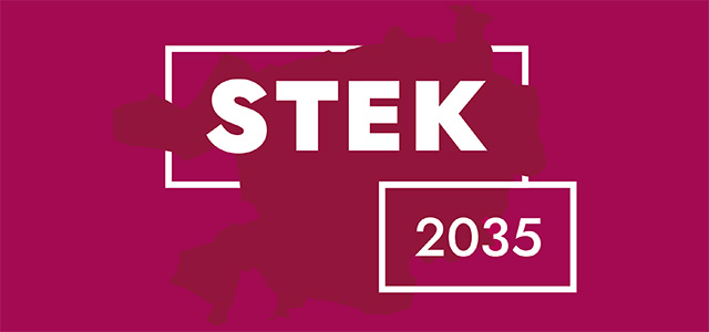 Stadtentwicklungskonzept 2035 (Grafik: Stadt Heidelberg) Grafik mit der Aufschrift STEK.