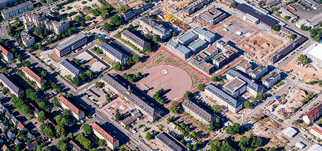 Campbell Barracks von oben.