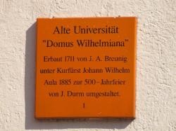 Hinweistafel Alte Universität