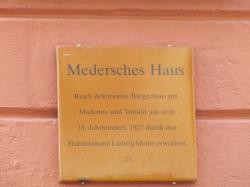 Hinweistafel Medersches Haus