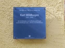Gedenktafel Kurt Wildhagen