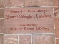 Bauinschrift Kreuzkirche