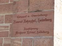 Bauinschrift Kreuzkirche