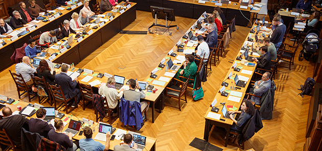 Sitzung im Großen Rathaussaal